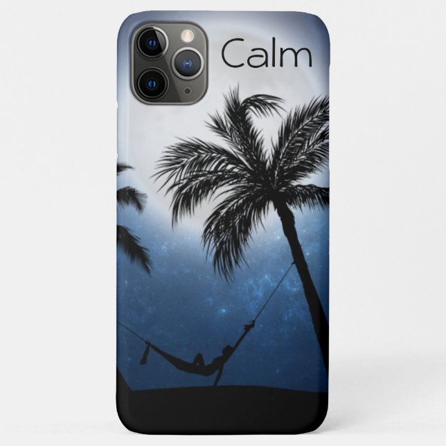 Palm trees in the moonlight Case-Mate iPhone case (Back)