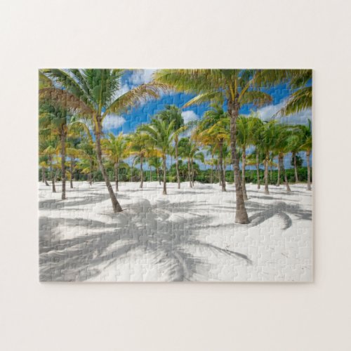 Palm Trees in the Sand Jigsaw Puzzle