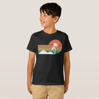 Palm trees in the sunset Cool Beach design T-Shirt