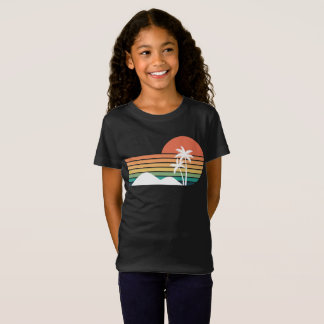 Palm trees in the sunset Cool Beach design T-Shirt