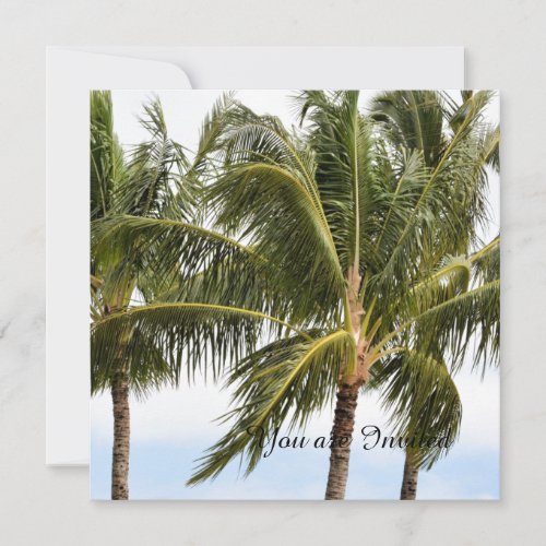 Palm Trees Invitation