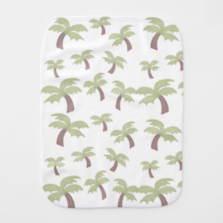 Palm trees Jungle prints Baby Burp Cloth