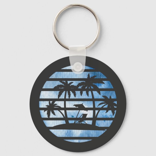 PALM TREES KEYCHAIN (Front)