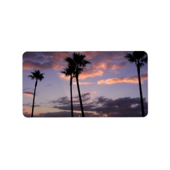 Palm Trees Label by Honeysuckle_Sweet at Zazzle