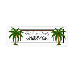 Palm Trees Label