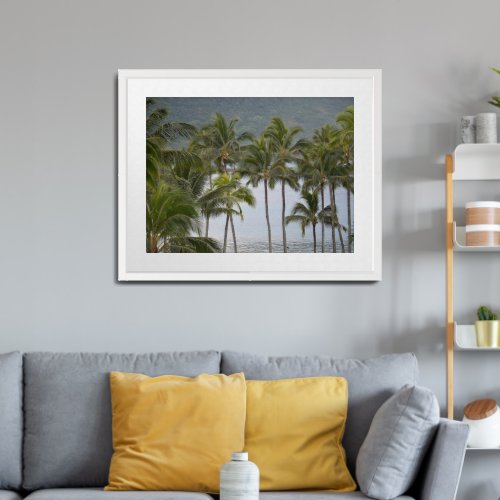 Palm Trees Lihue Kauai Hawaii Framed Art