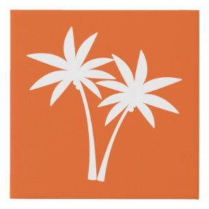 Palm Trees Mid Century Modern Wall Art