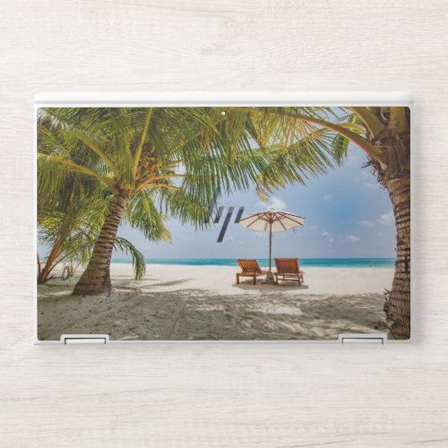 Palm Trees  Moody Sky HP Laptop Skin