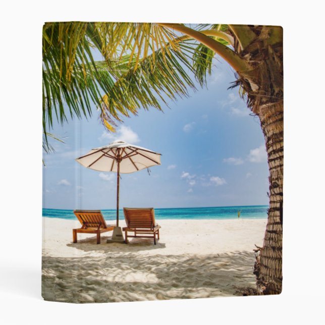 Palm Trees | Moody Sky Mini Binder (Front/Spine)