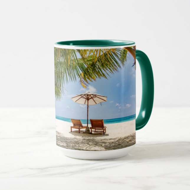 Palm Trees | Moody Sky Mug (Front Right)