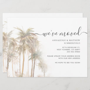 Palm Trees Moving Home We've Moved Watercolor