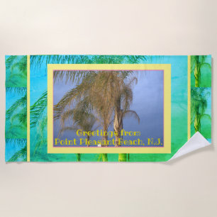 Palm Trees N.J. Beach Towel