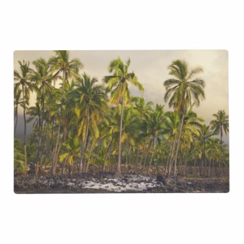 Palm Trees  National Historic Park Pu'uhonua O 2 Placemat by tothebeach at Zazzle