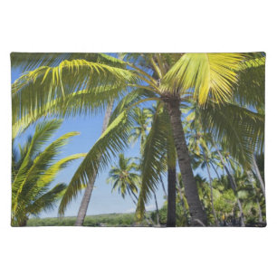 Palm trees, National Historic Park Pu'uhonua o Cloth Placemat