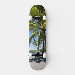 Palm trees, National Historic Park Pu'uhonua o Skateboard Deck