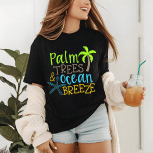 'Palm Trees & Ocean Breeze' Tropical Summer Tri-Blend Shirt