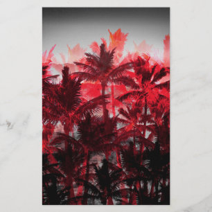 Palm Trees on Fire Stationery