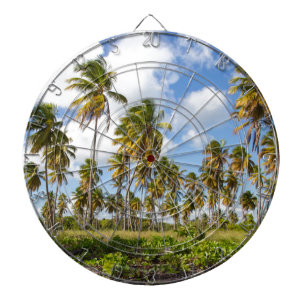 Palm trees on the beach of Isla Saona Dart Board