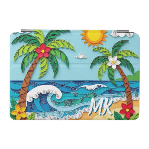 Palm Trees on the Beach Personalized iPad Mini Cover