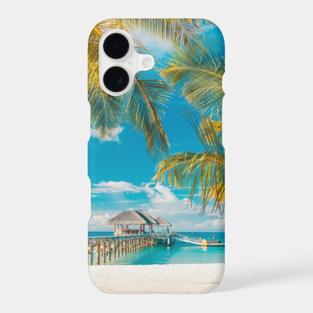 Palm Trees on the Sunset Iphone Case (Back)