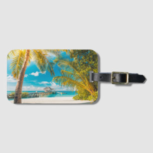 Palm Trees on the Sunset Luggage Tag
