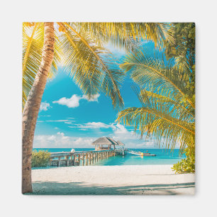 Palm Trees on the Sunset Magnet