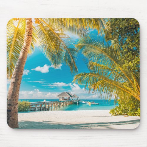 Palm Trees on the Sunset Mouse Pad