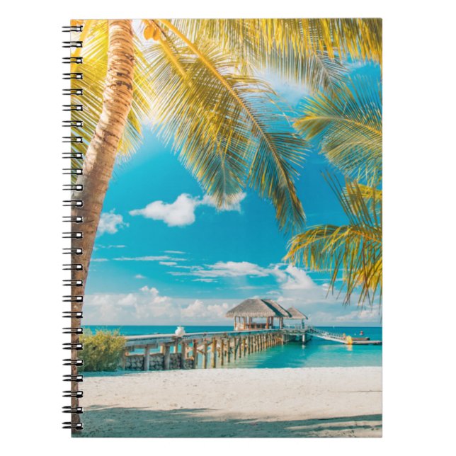 Palm Trees on the Sunset Notebook (Front)
