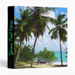 Palm Trees on Tropical Seascape Binder