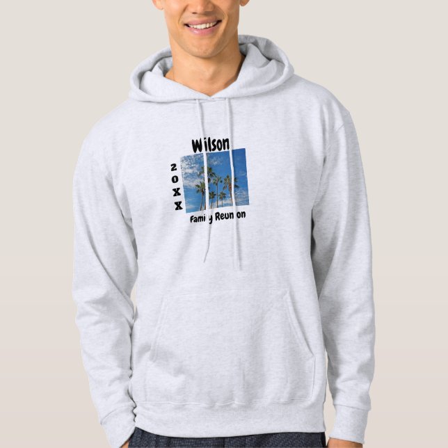 Palm Trees Paradise Family Reunion Keepsake Hoodie (Front)