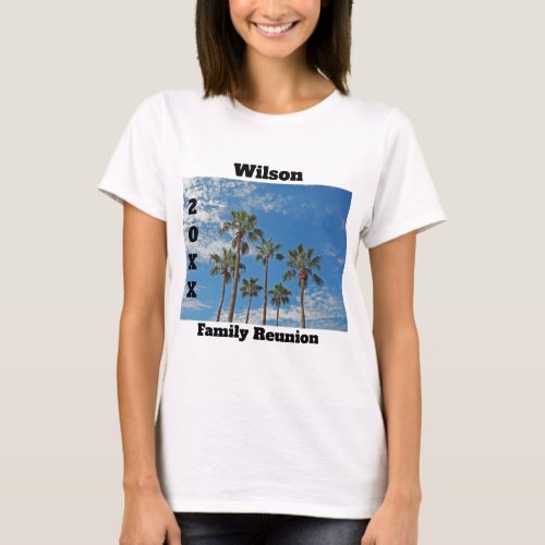 Palm Trees Paradise Family Reunion Keepsake T_Shirt