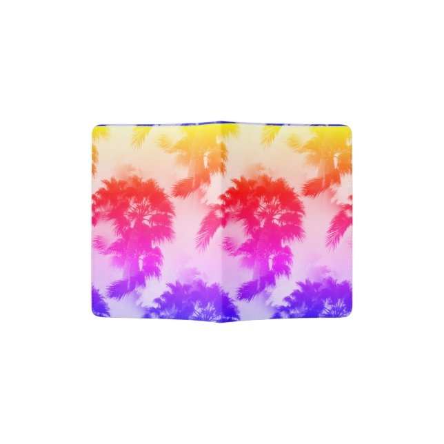 Palm trees passport holder (Opened)