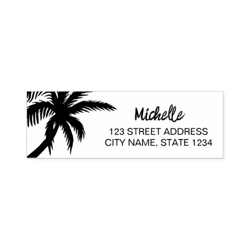 Palm Trees  Personalized   Self_inking Stamp