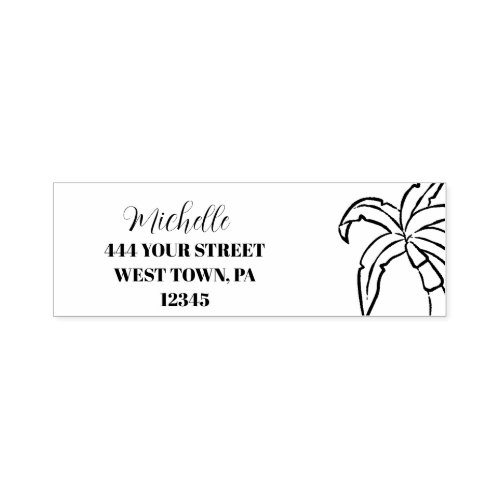 Palm Trees  Personalized  Self_ Self_inking Stamp