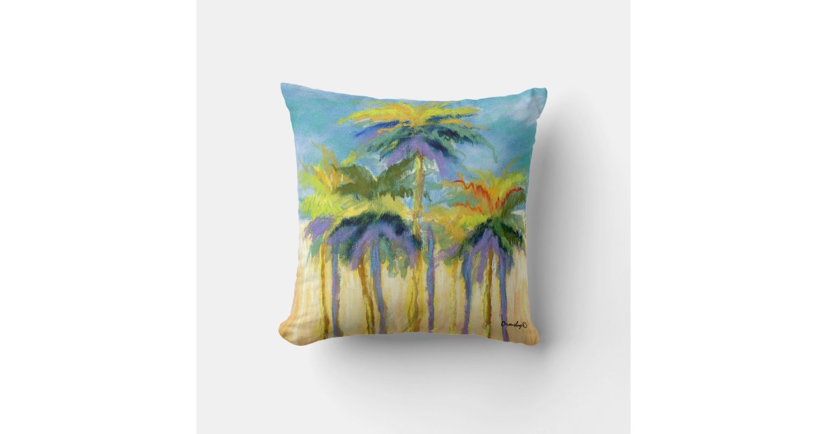 Palm Trees pillow | Zazzle