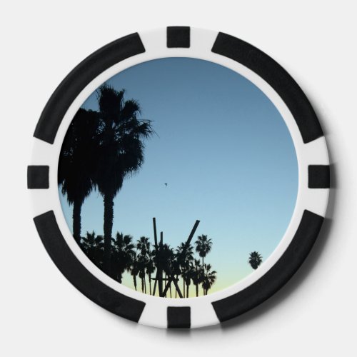 palm trees poker chips