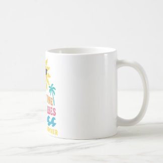 Palm Trees & Positivity – Retro Summer Mood Coffee Mug
