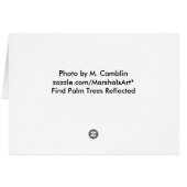 Palm Trees Reflected Cards (Back Horizontal)