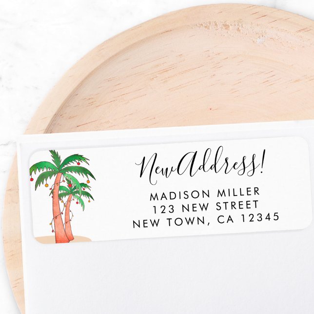 Palm Trees Return Address  Label (Creator Uploaded)