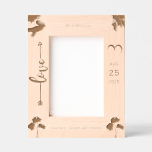 Palm Trees Romantic Beach Wedding Frame