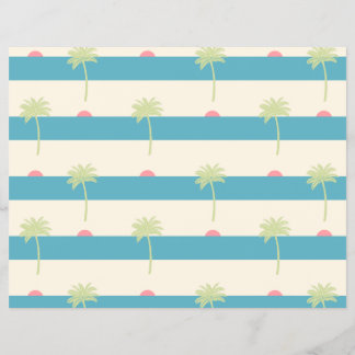 palm trees scrapbooking paper