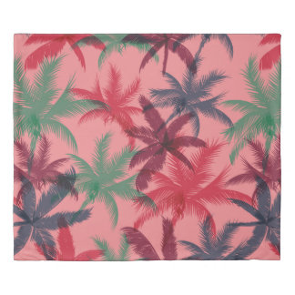 Palm trees seamless pattern duvet cover