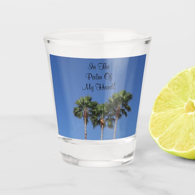  Palm Trees Shot Glass (Front)
