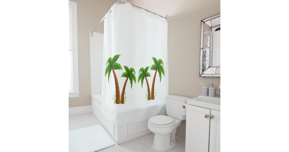 '' Palm Trees '' Shower Curtain