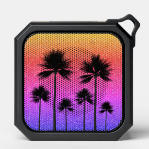 Palm Trees Silhouettes in Sunset Bluetooth Speaker