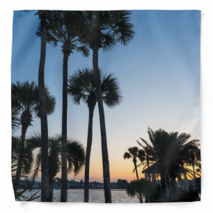 Palm Trees Sunrise Destin Florida Bandana