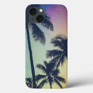 Palm Trees Sunset iPhone 13 Case