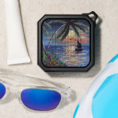 Palm Trees Sunset Ocean Painting Bluetooth Speaker (Insitu(Beach))