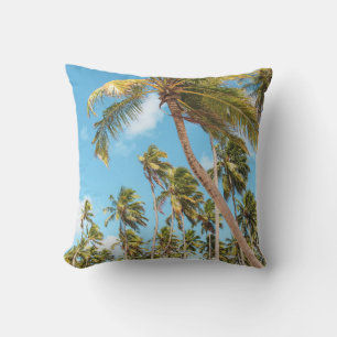 Palm trees throw pillow
