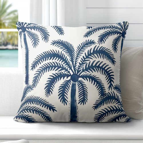 Palm Trees Throw Pillow